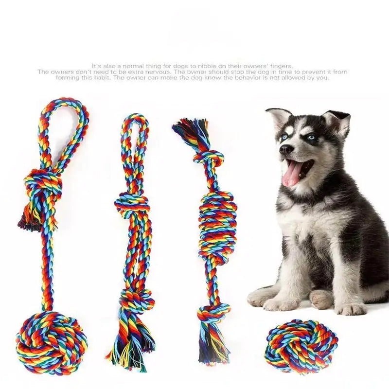 Cotton Rope Dog Toys β Dental Chew Knot for Healthy Teeth
