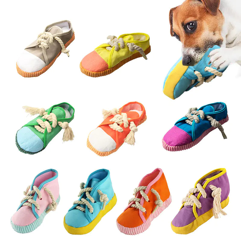Pet Canvas Shoe Toy β Interactive Sound Play