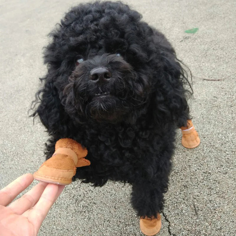 Cozy Cotton Pet Shoes β Non-Slip Winter Boots