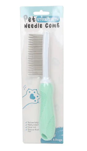 Pet Grooming Needle Comb β Detangling & Fur Cleaning Tool
