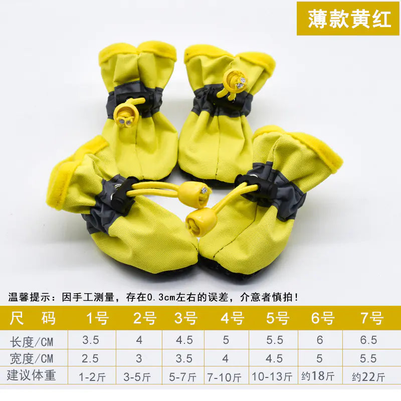 Teddy Dog Waterproof Booties β Non-Slip Pet Shoes