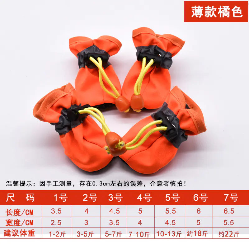 Teddy Dog Waterproof Booties β Non-Slip Pet Shoes
