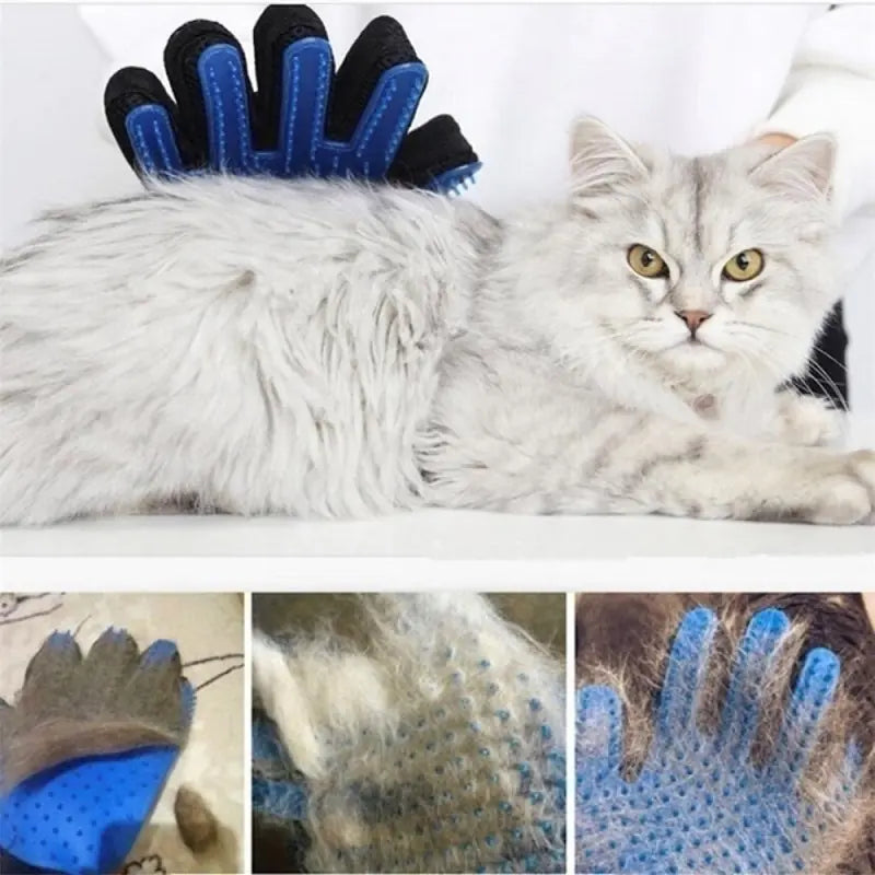 Pet Grooming Gloves – Gentle De-Shedding & Massage Mitts