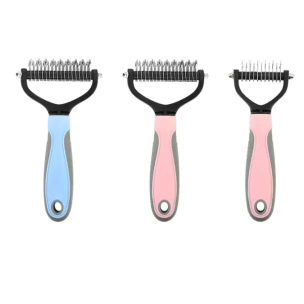 Double-Sided Shedding Comb – Pet Grooming Tool