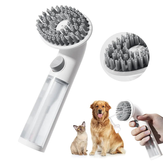 PurrSuds Pet Grooming Brush with Shampoo Dispenser