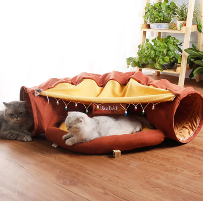 Feline Fun House: Cat Tunnel & Nest