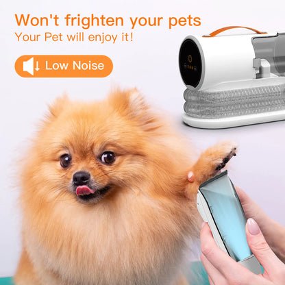 Premium 7-in-1 Electric Pet Grooming Tool – Vacuum & Clippers
