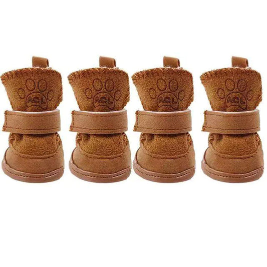 Cozy Cotton Pet Shoes – Non-Slip Winter Boots