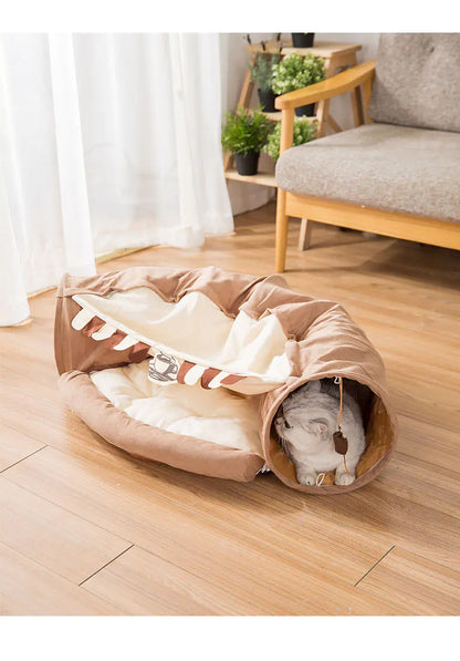 Feline Fun House: Cat Tunnel & Nest