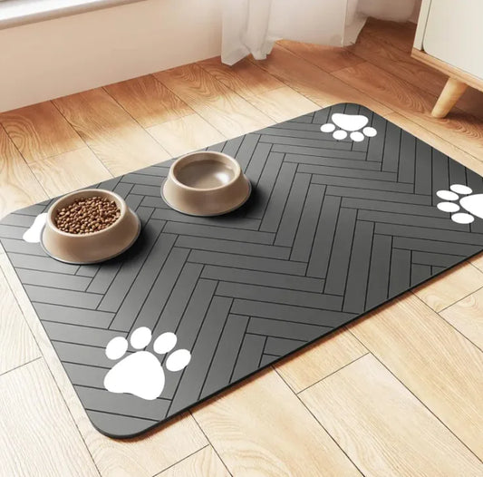 Quick-Dry Pet Feeding Mat – Waterproof Anti-Slip Design