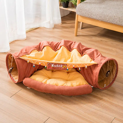 Feline Fun House: Cat Tunnel & Nest