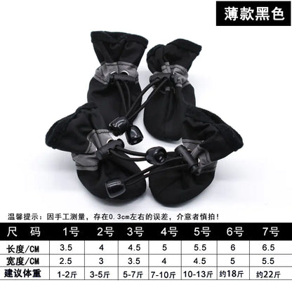 Teddy Dog Waterproof Booties – Non-Slip Pet Shoes