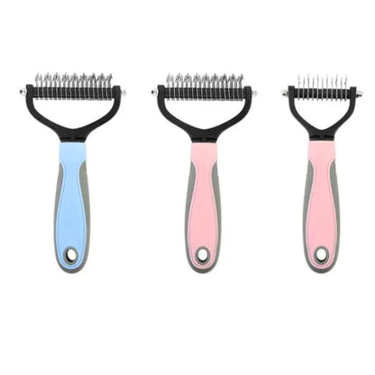 Double-Sided Shedding Comb – Pet Grooming Tool